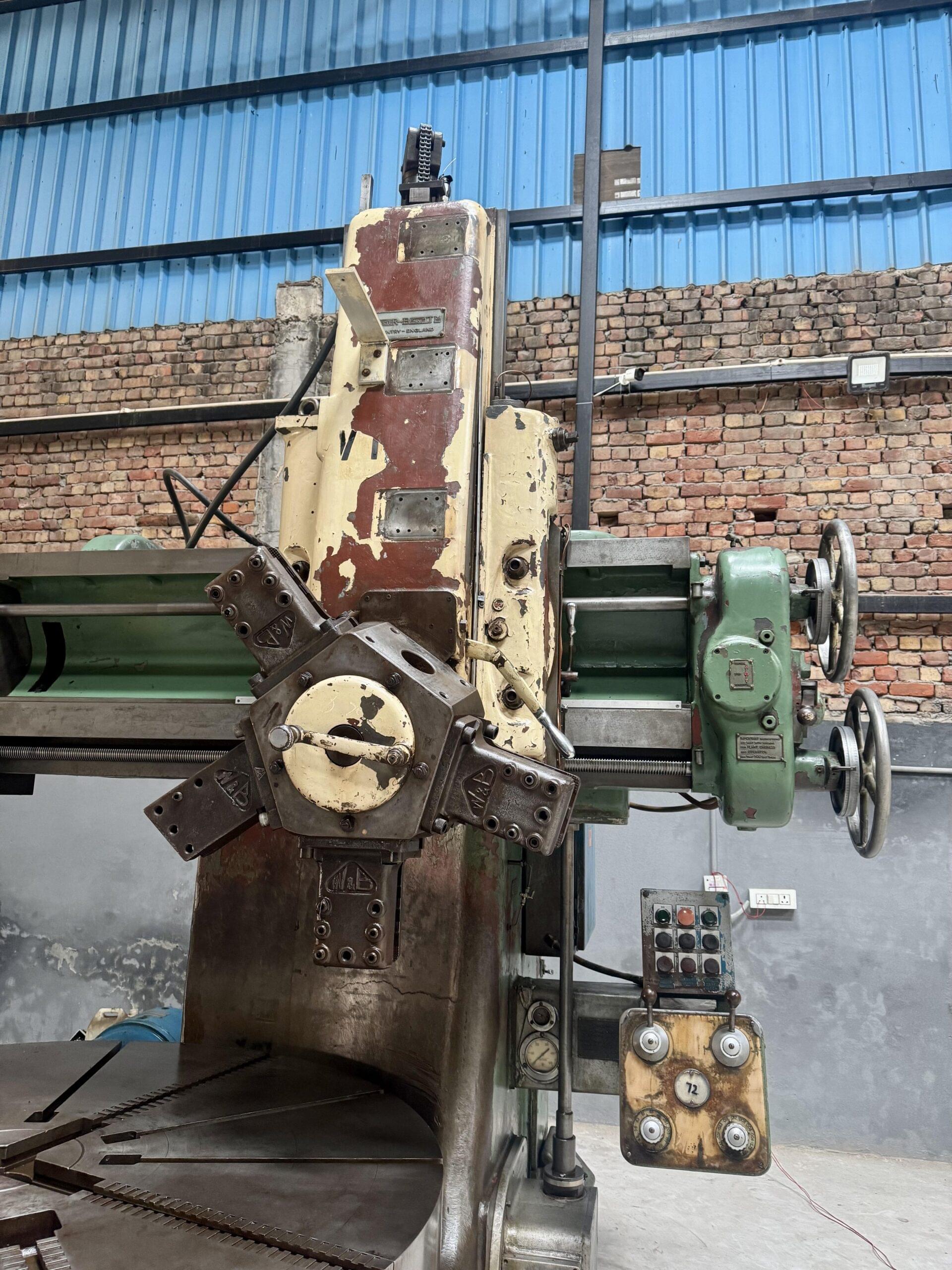 Webster Bennet 72" VERTICAL TURRET LATHE  MACHINE - Image 6